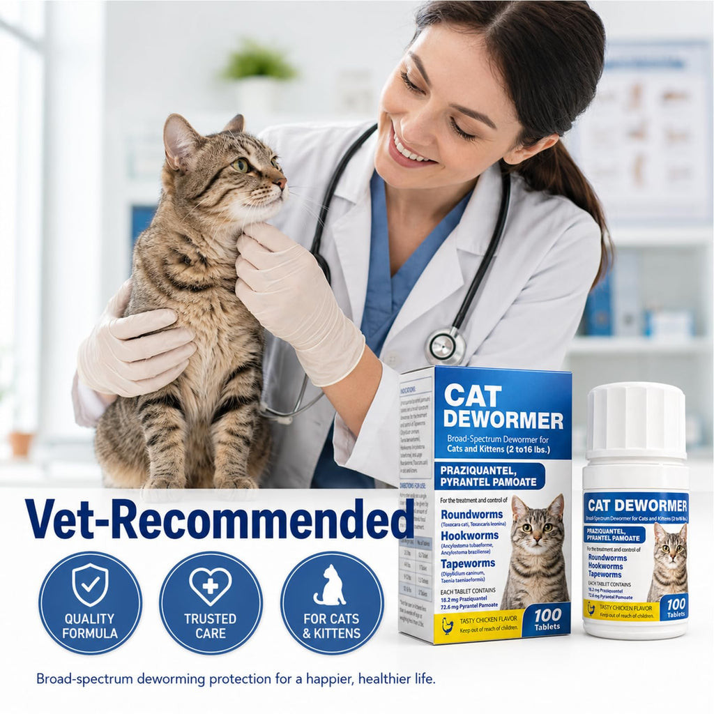 Cat and Kitten Dewormer 100 Tablets S727517