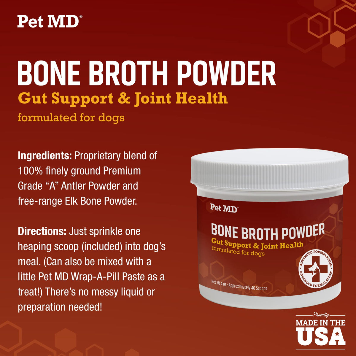 Bone Broth Powder Supplement & Pill Paste M3804