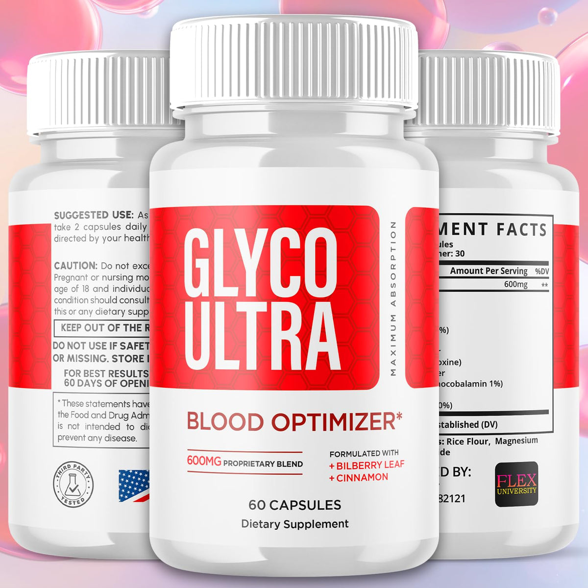 3 Pack 180 Capsules Supplement A350718