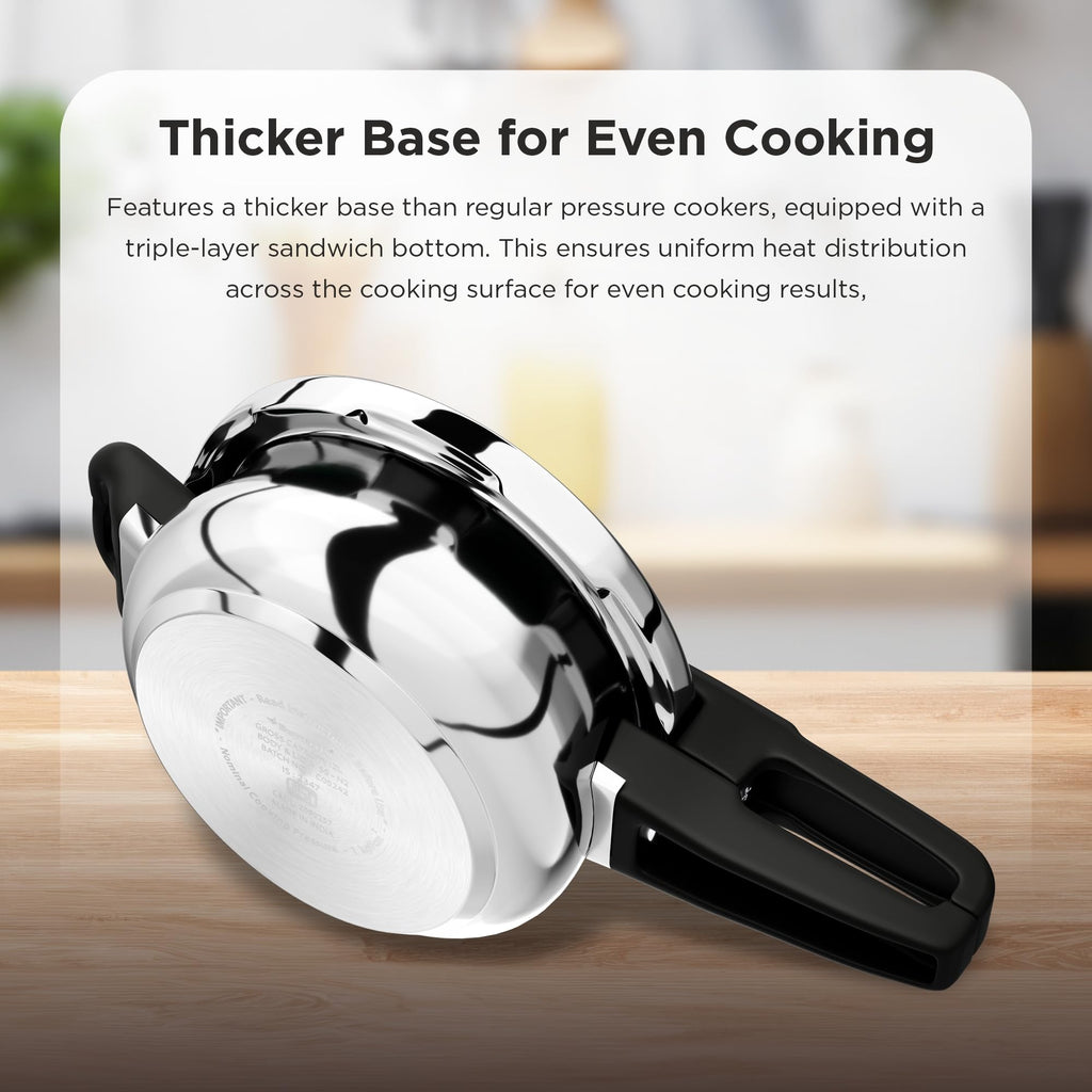 Stainless Steel Pressure Cooker - 2 Litres E80555