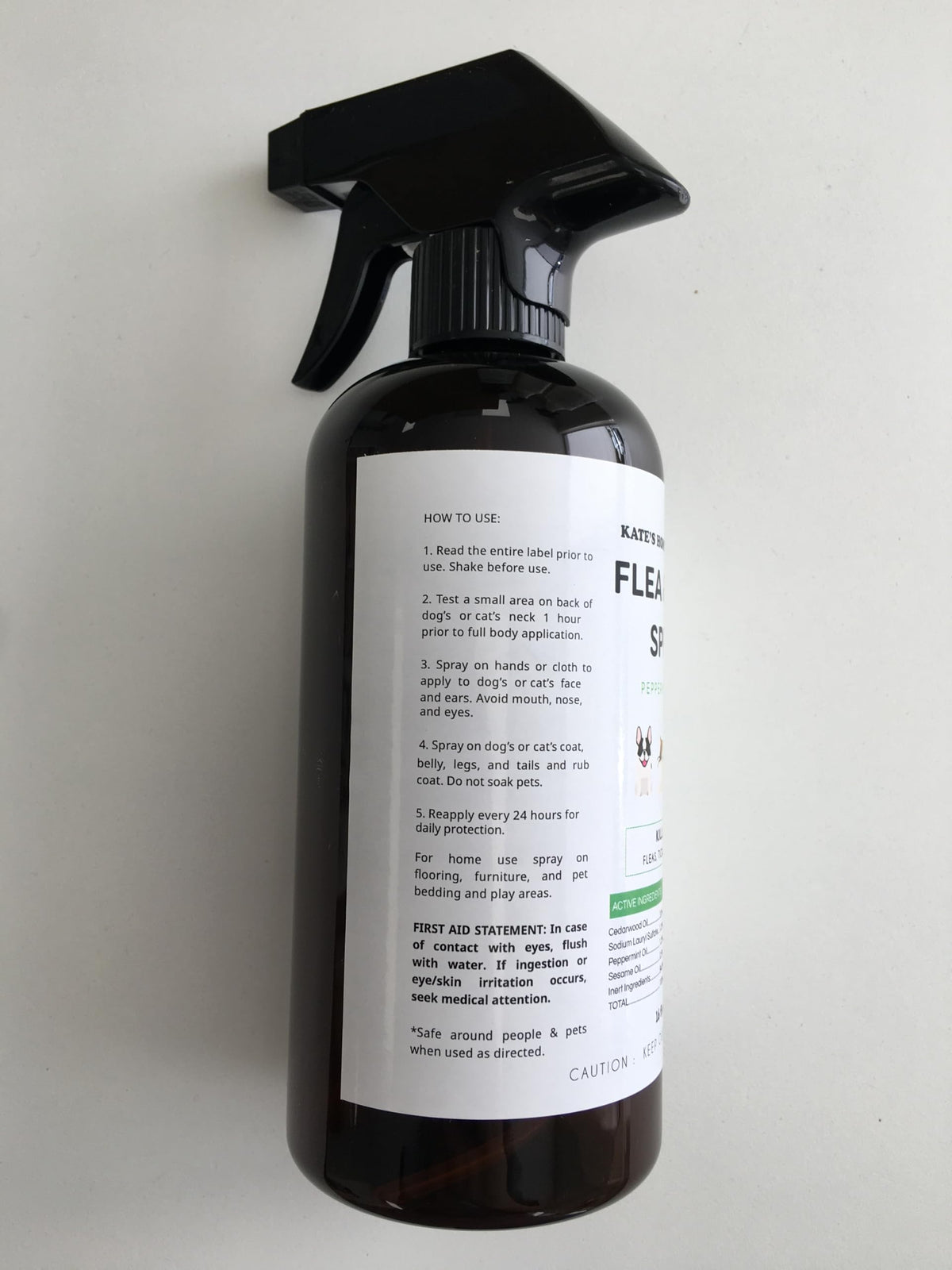 Flea and Tick Spray for Dogs & Cats 16oz Z6463