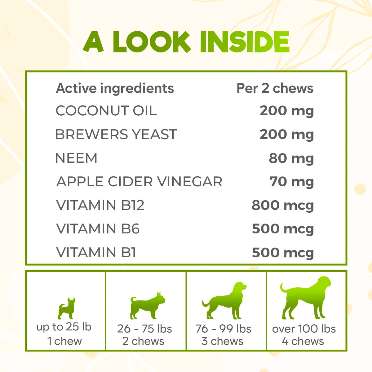 Chicken Flavour Flea and Tick Dog Chews 150 Count O1361