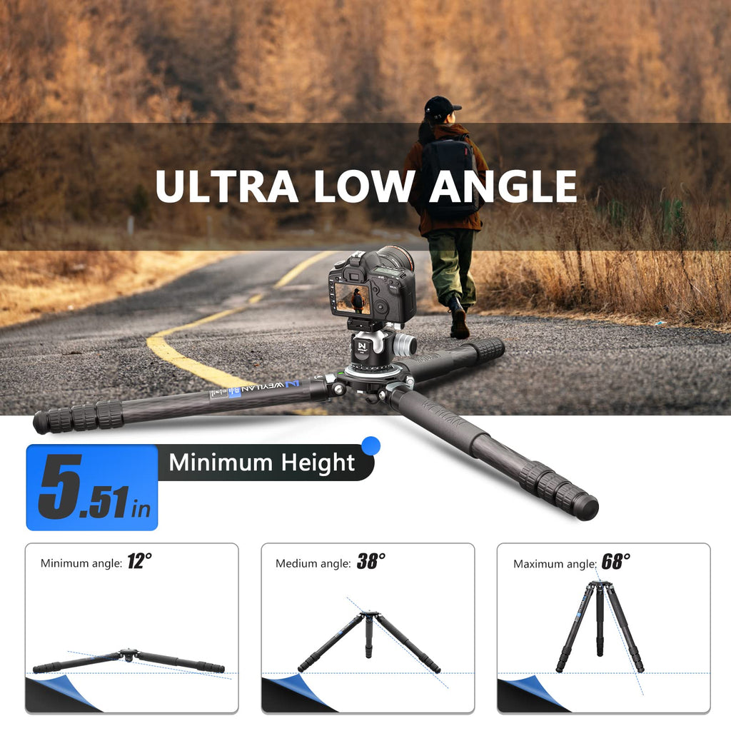 Carbon Fiber Tripod with 75mm Bowl and Adapter H557518