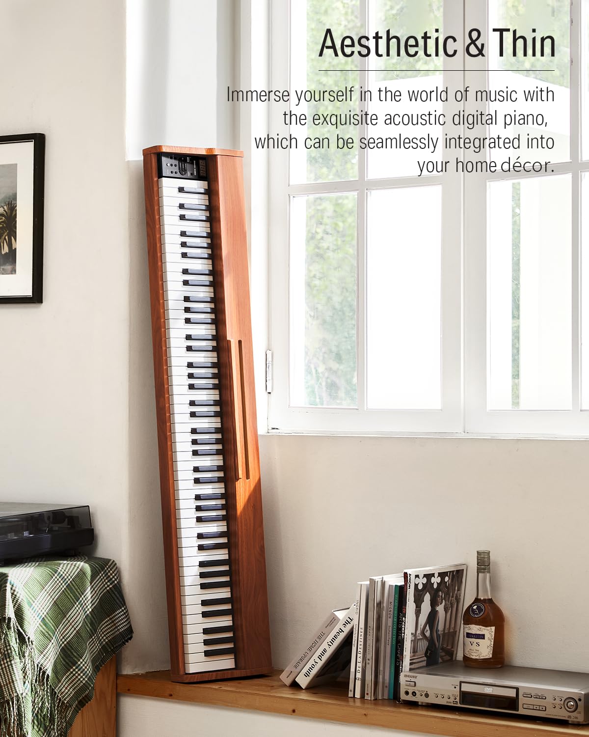 88 Keys Digital Piano with Stand and Sustain Pedal S72429