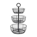 3-Tier Metal Floor Standing Fruit Storage Basket U324283