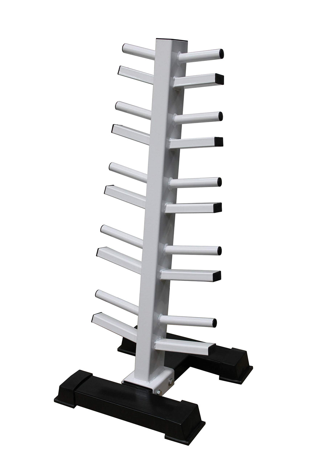 Neoprene Dumbbell Set with White Vertical Dumbbell Rack V434995