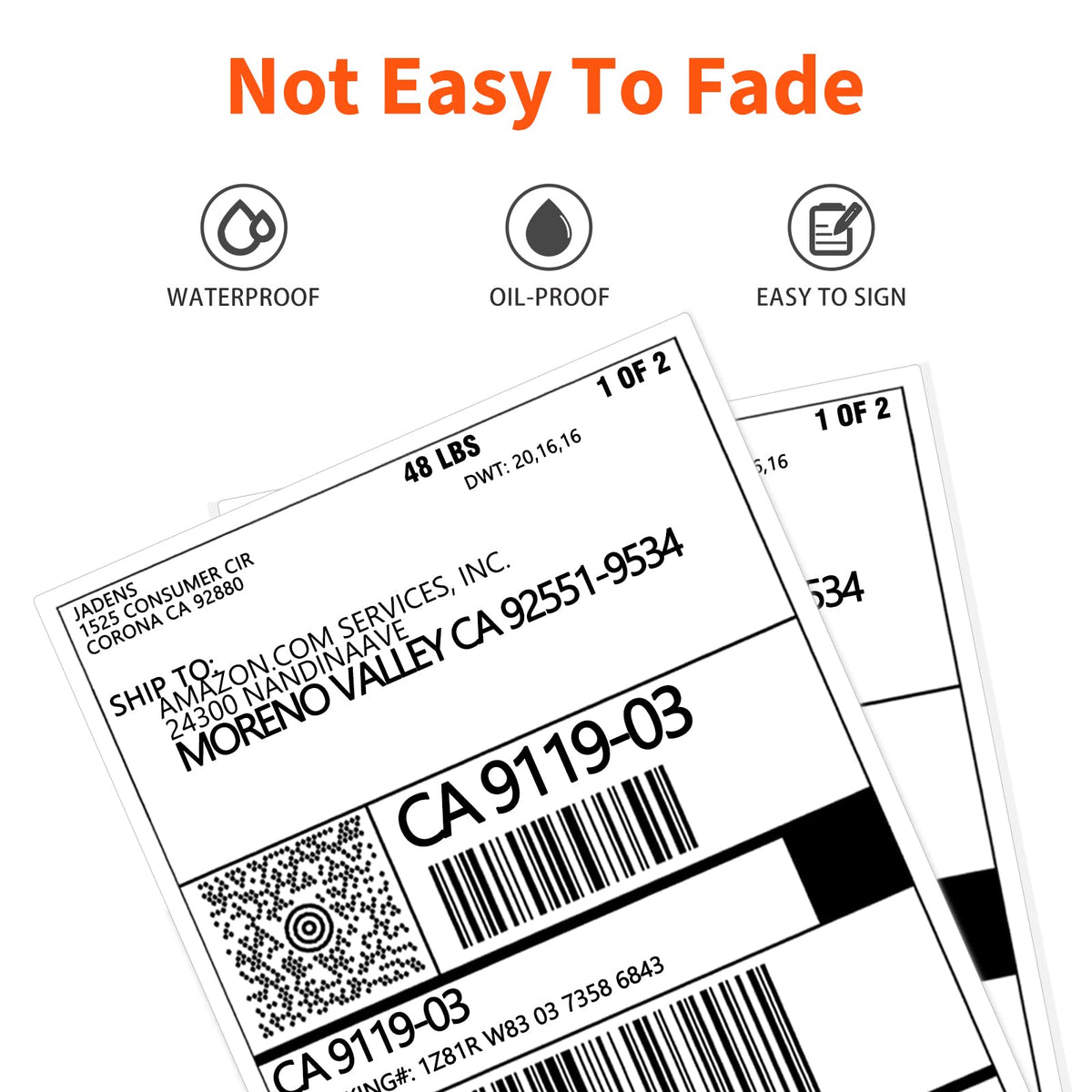 4x6 Thermal Shipping Labels V810034