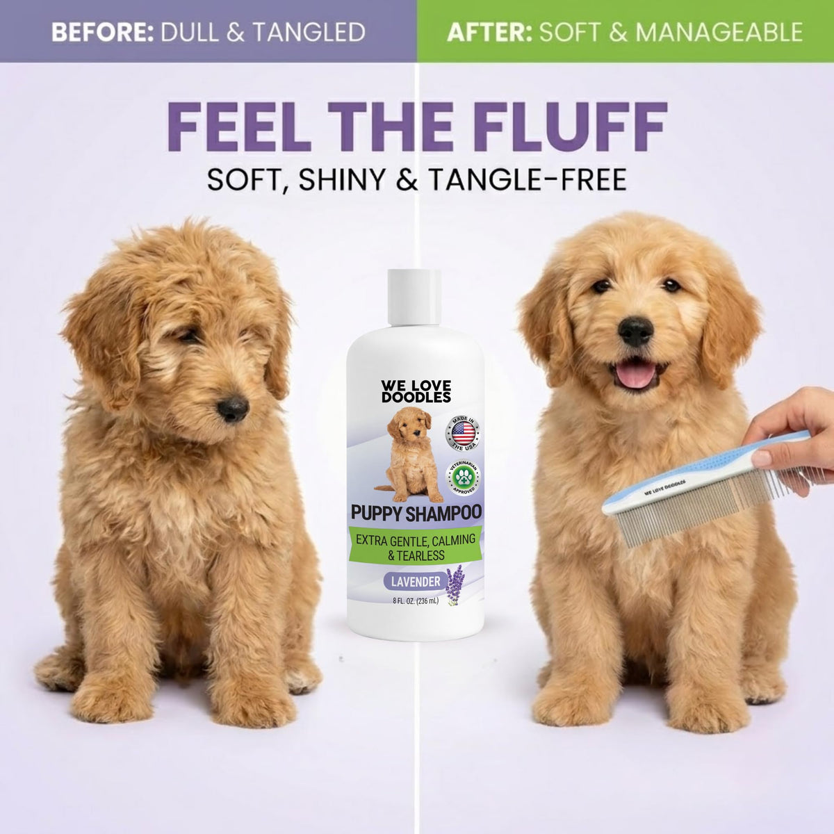 Tearless Hypoallergenic Puppy Shampoo & Conditioner 8 oz V935910