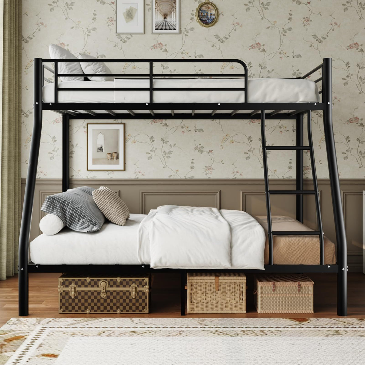 Twin Over Full Size Metal Bunk Beds X254