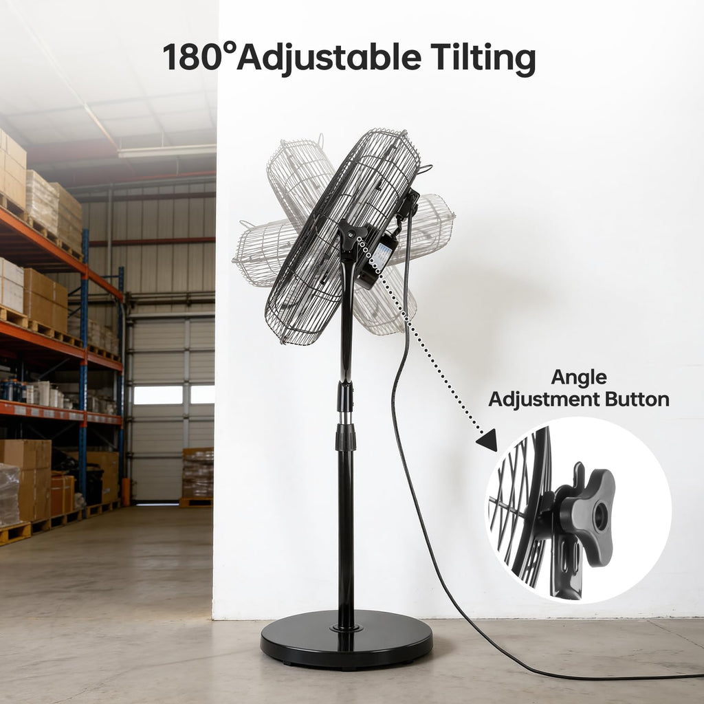 18 Inch Heavy Duty High Velocity Pedestal Fan B709698