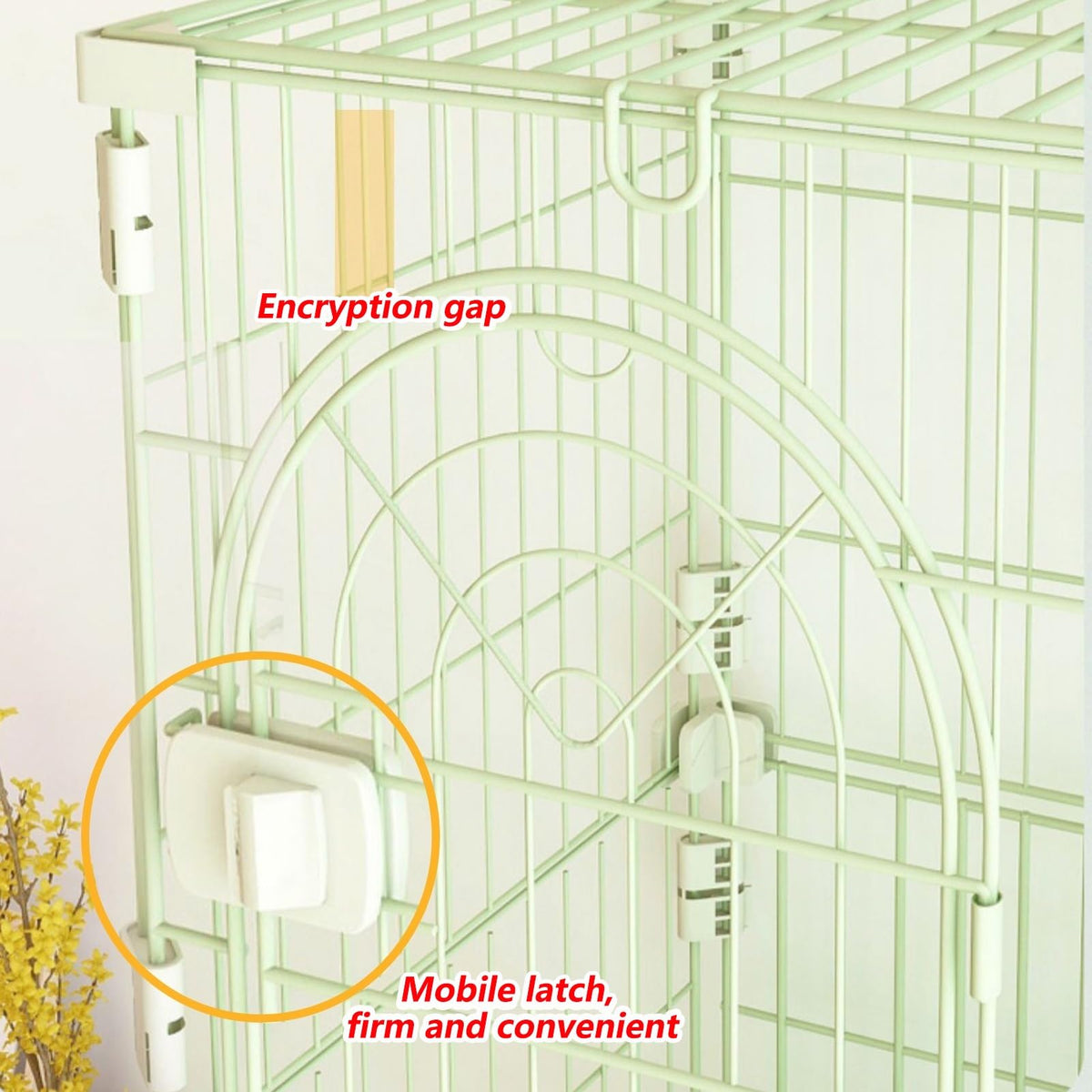 3/4-Tier Wire Cat Cage Playpen Kennel with Hammock O6555