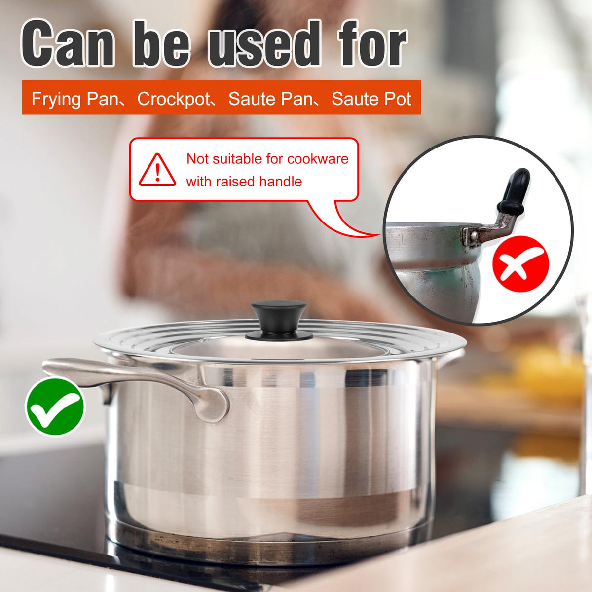 Tempered Glass Cookware Lids Y11555