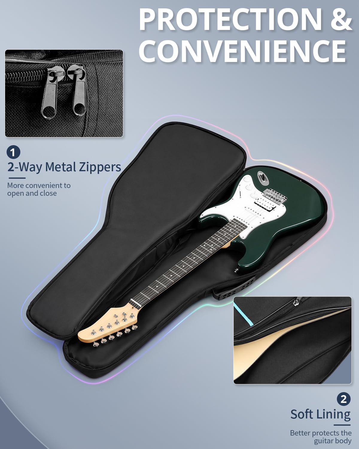 37/38/39 Inch Waterproof Cloth Electric Guitar Bag F12875