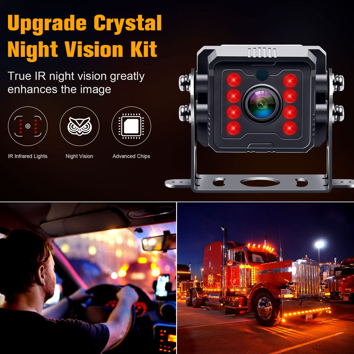 7" Split Screen Dual Backup Camera System P5938