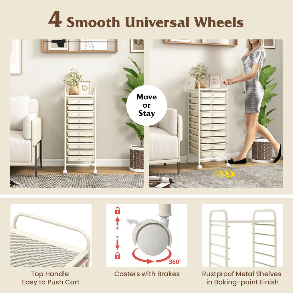 10 Drawer Storage Cart X983272