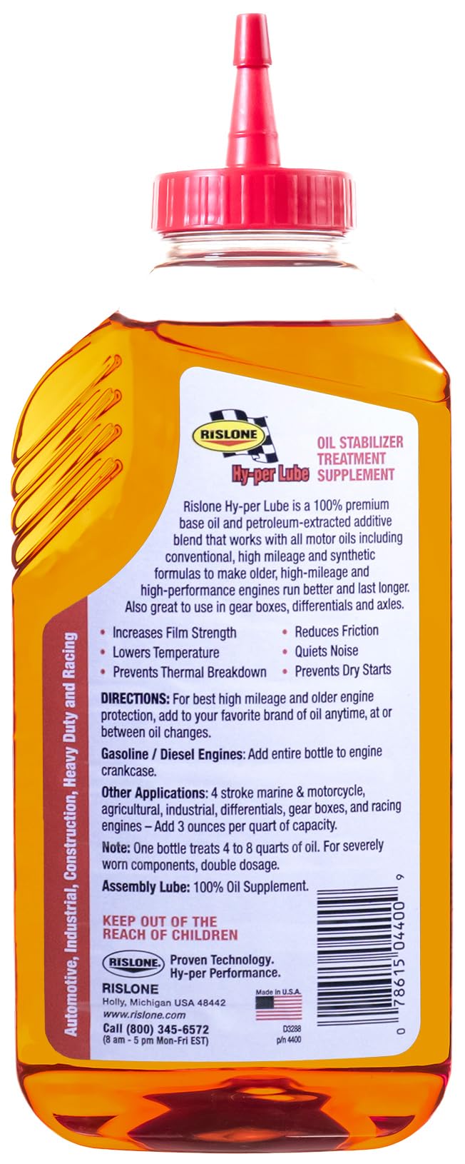 High Mileage Oil Supplement/Stabilizer, 16.9 oz R119