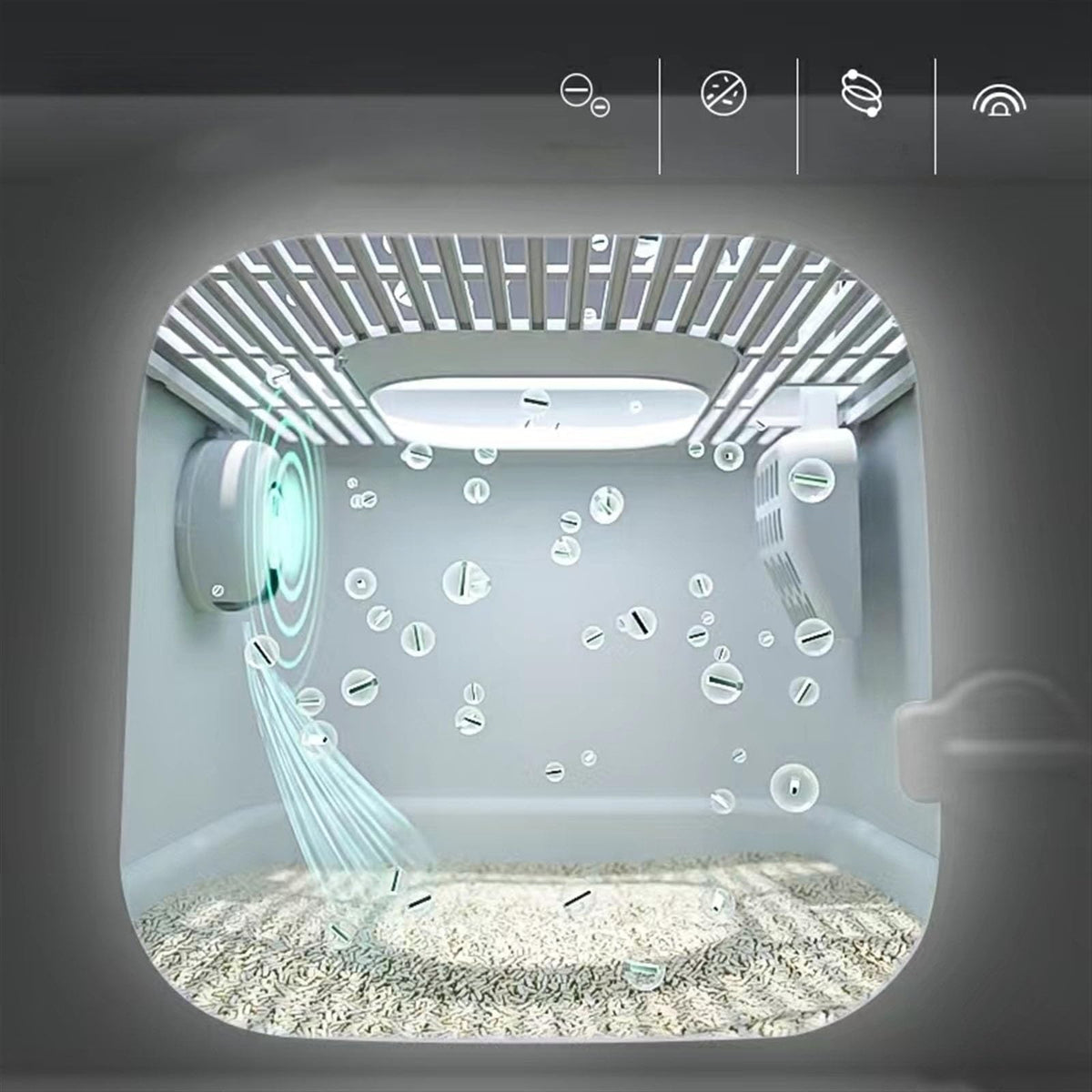 Fully Enclosed Extra Large Cat Litter Box Y13268