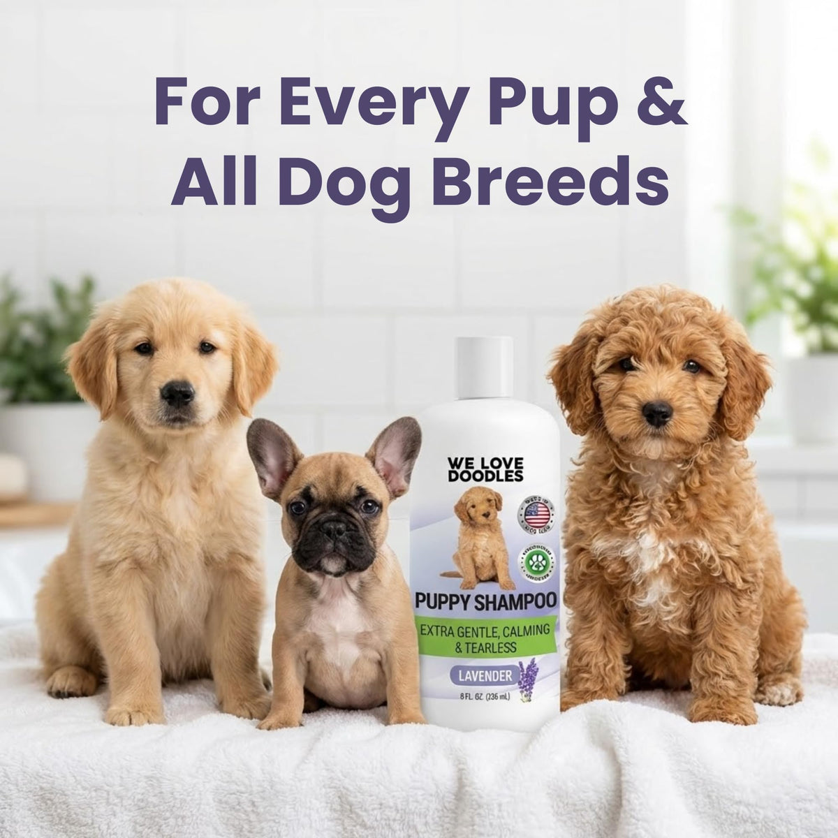 Tearless Hypoallergenic Puppy Shampoo & Conditioner 8 oz V935910