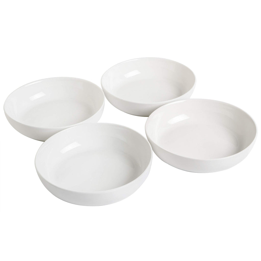 4-Piece 41oz Porcelain Ceramic Salad Bowls Set White S508184