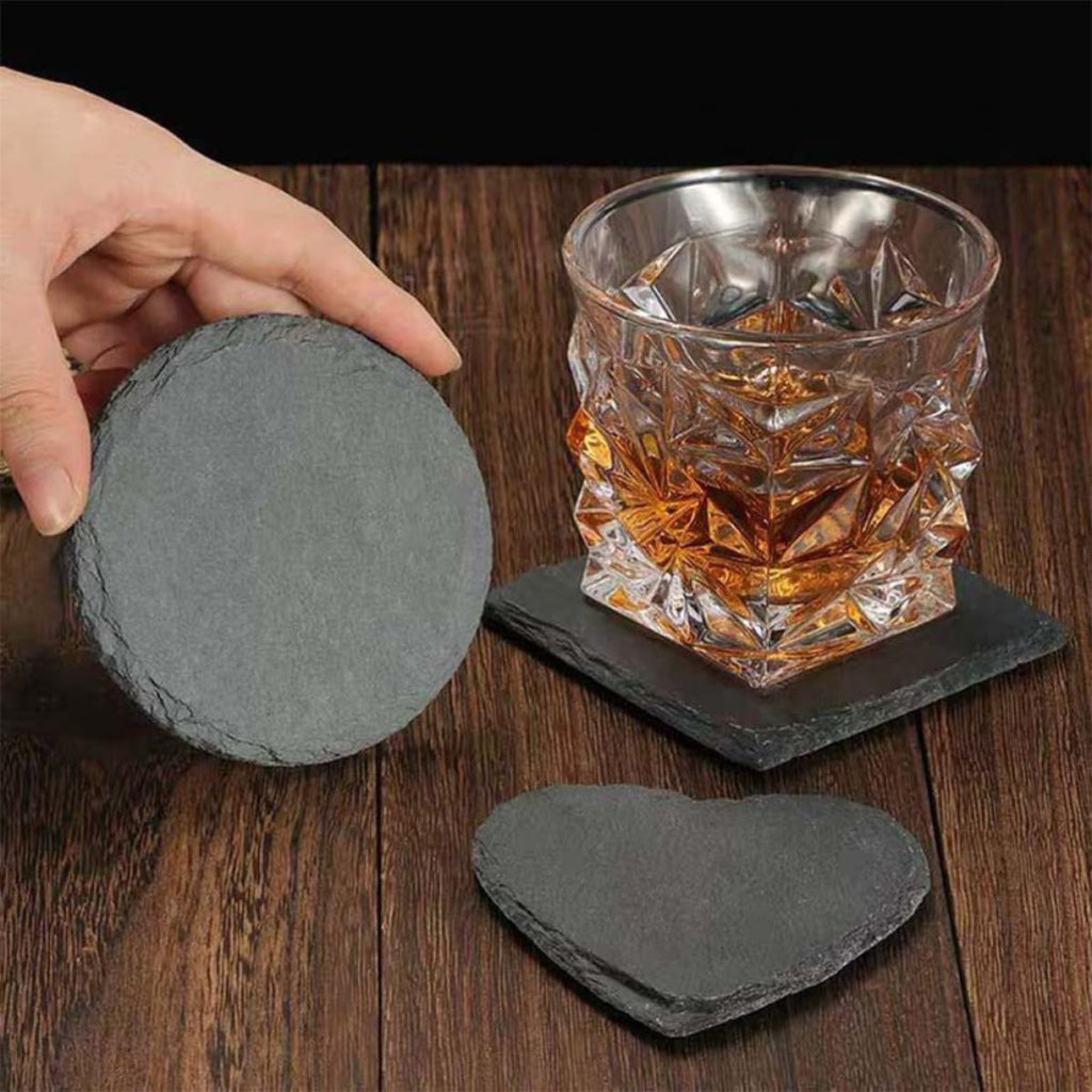 Natural Stone Decorative Cup Coaster Set A32035