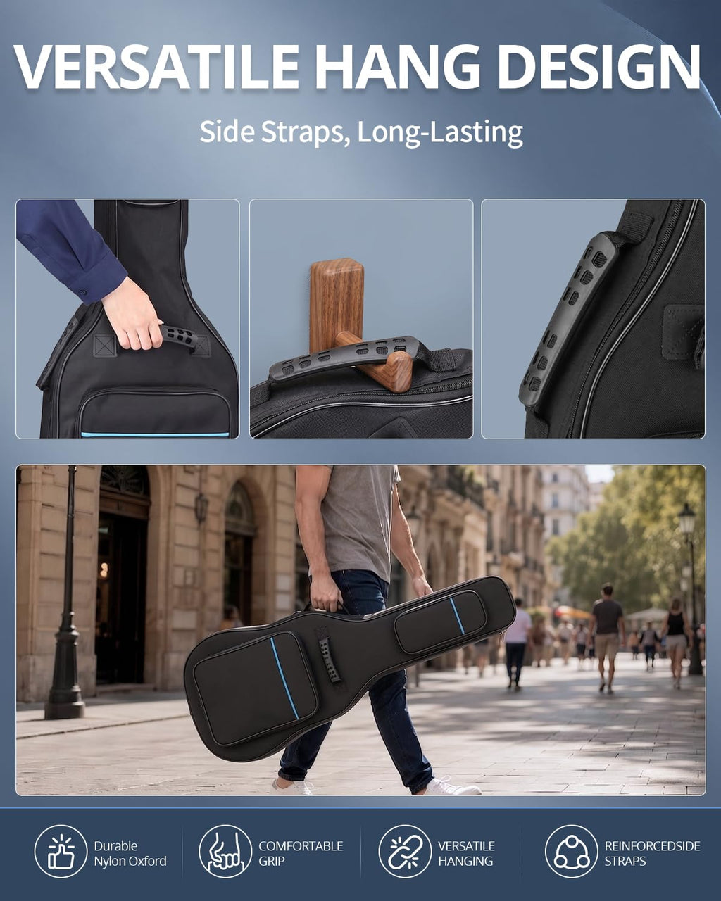 37/38/39 Inch Waterproof Cloth Electric Guitar Bag F12875