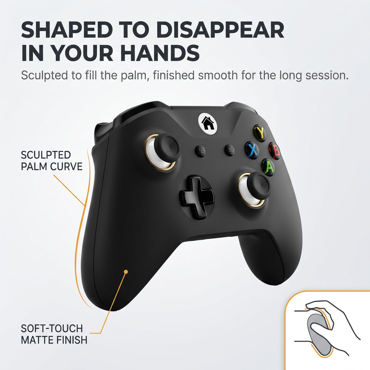 Wireless Controller with 6 Swappable Metal Thumbsticks, Hall Effect Sticks, Dual Rumble, Bluetooth 5.0 T367
