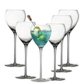 Hand Blown Crystal Cocktail Glasses Set of 6, 5.8Oz Clear T429012