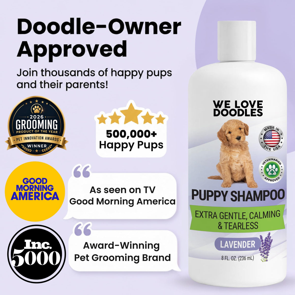 Tearless Hypoallergenic Puppy Shampoo & Conditioner 8 oz V935910