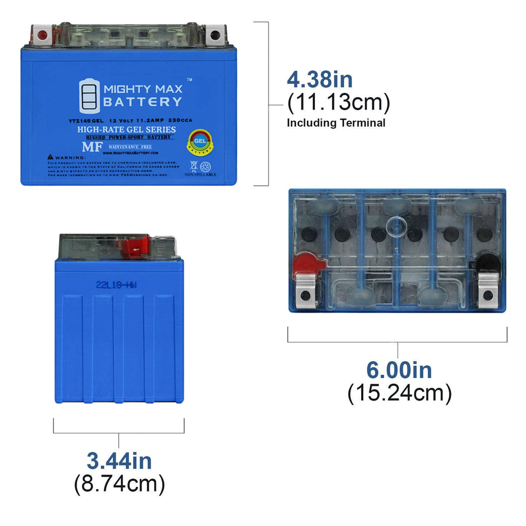 12V 11.2AH Replacement Battery 4 Pack D9073