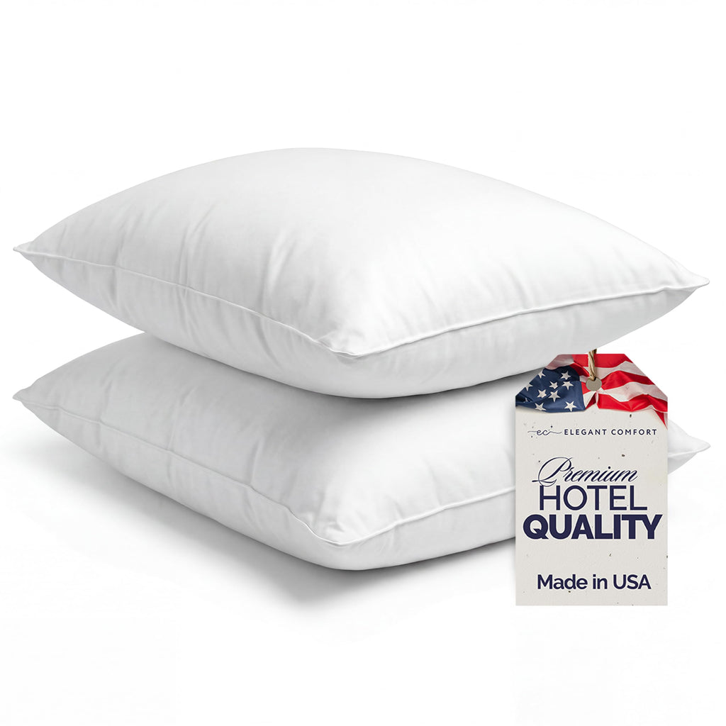 King Size Cotton Bed Pillows Set of 2 A800