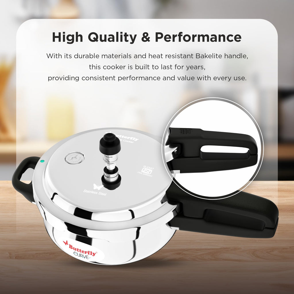 Stainless Steel Pressure Cooker - 2 Litres E80555
