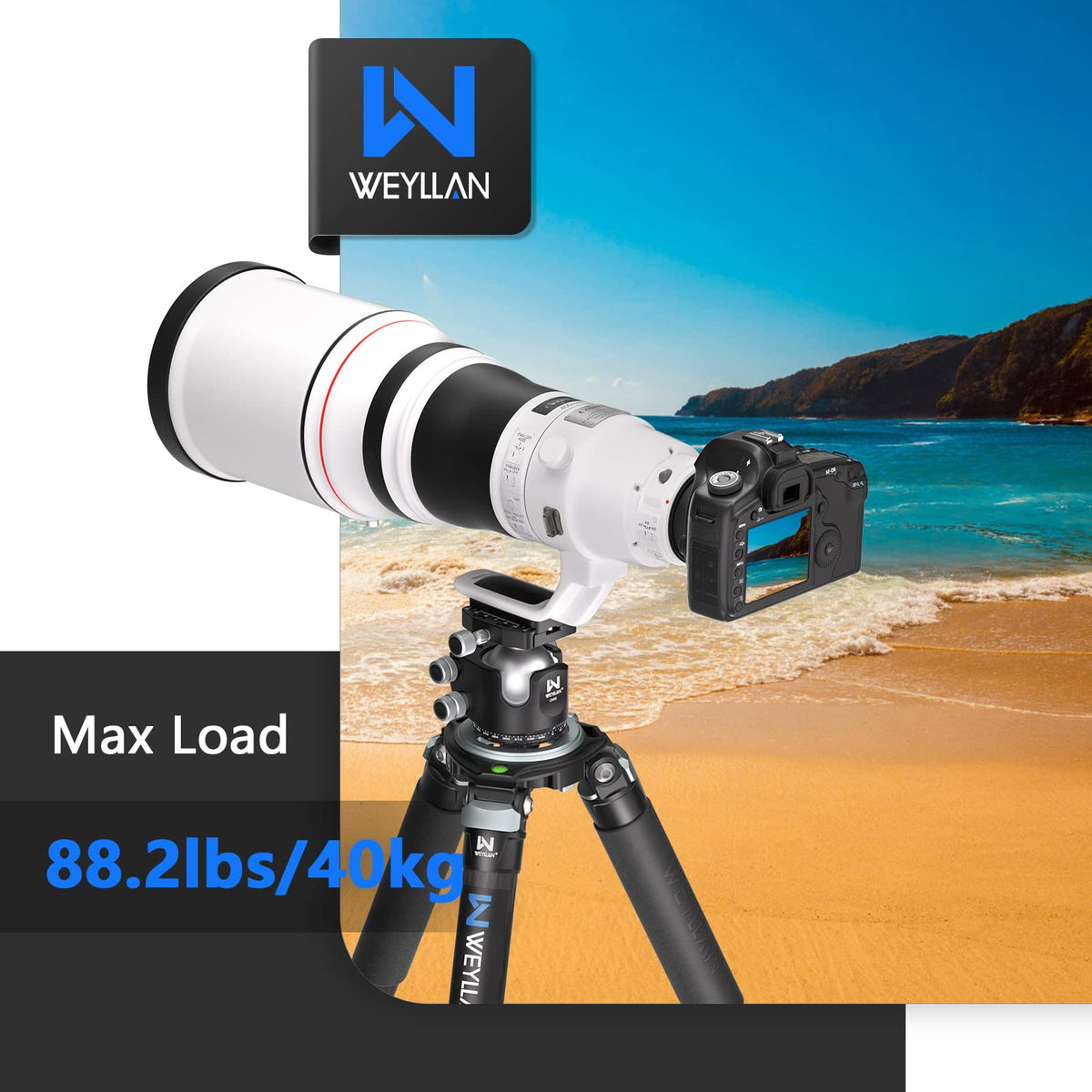 Carbon Fiber Tripod with 75mm Bowl and Adapter H557518