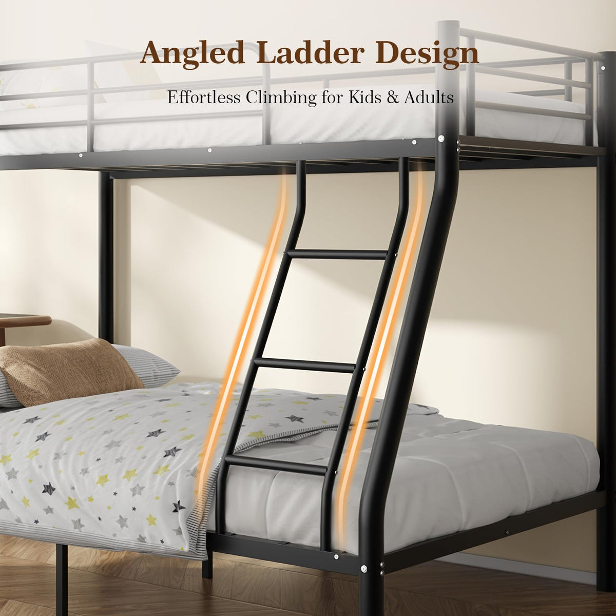 Twin Over Full Size Metal Bunk Beds X254