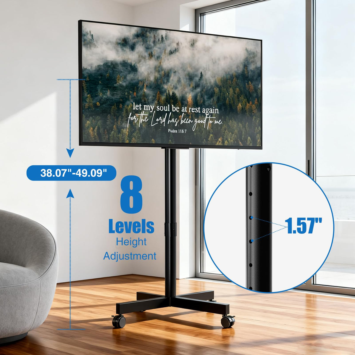 Mobile TV Cart for 13-55 inch TVs Q584448