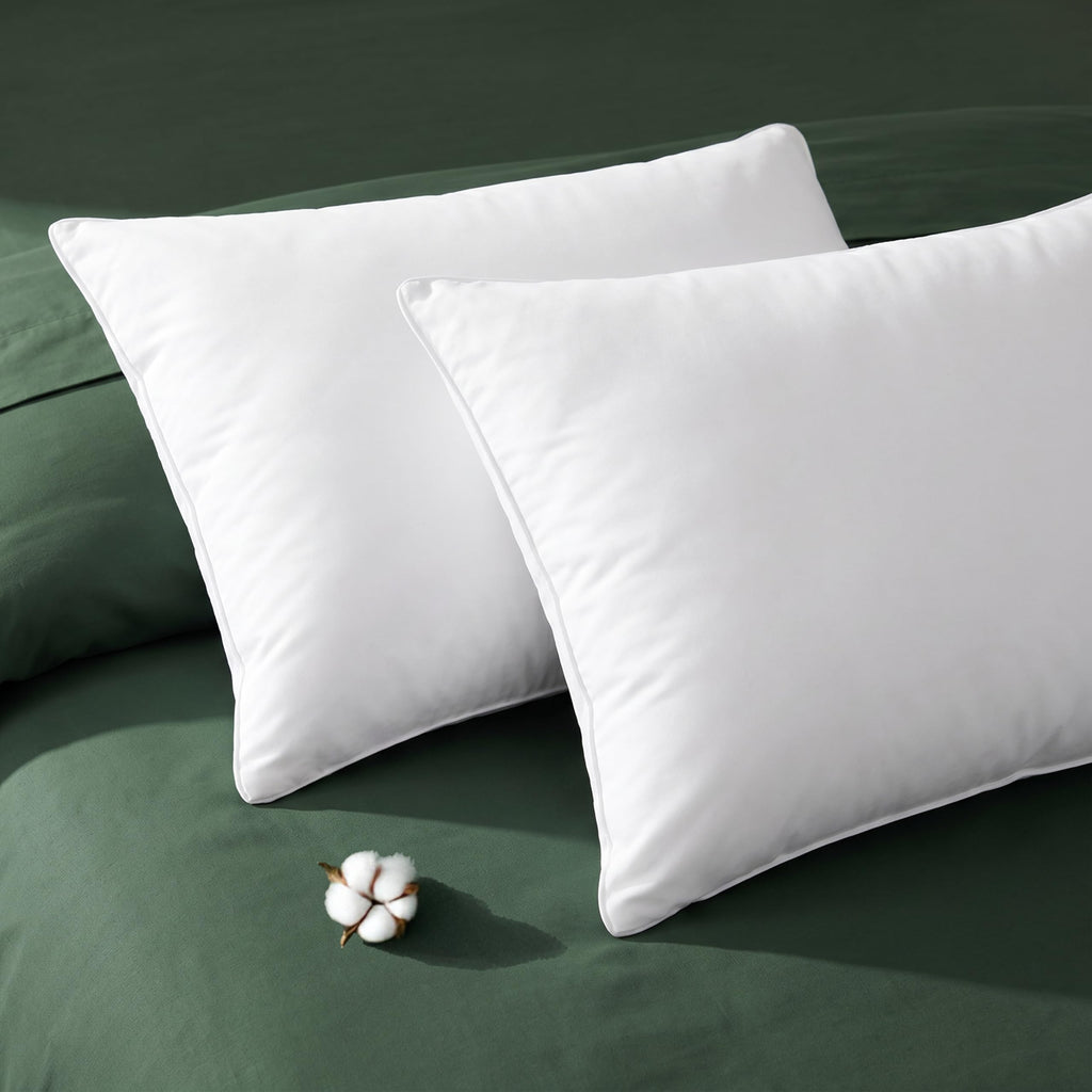 King Size Cotton Bed Pillows Set of 2 A800