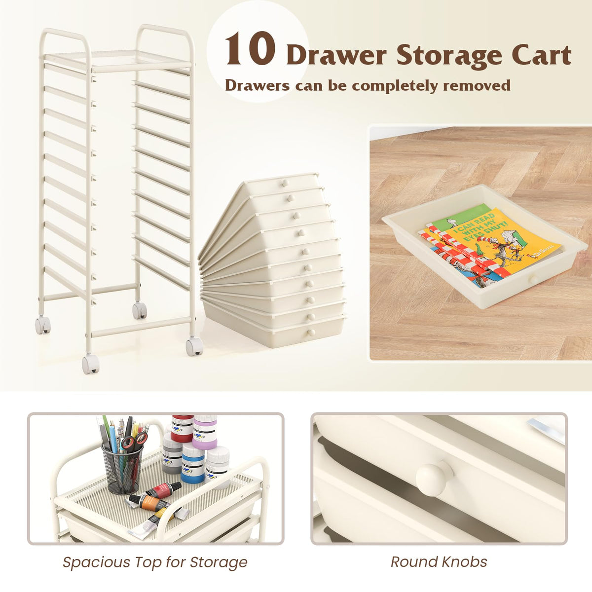 10 Drawer Storage Cart X983272