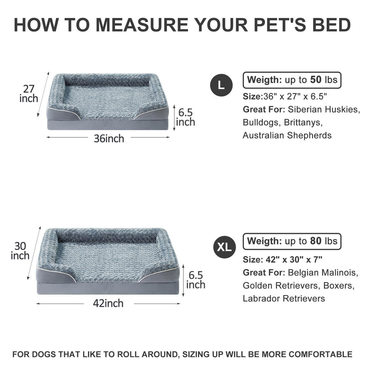 Washable Orthopedic Dog Bed G2723