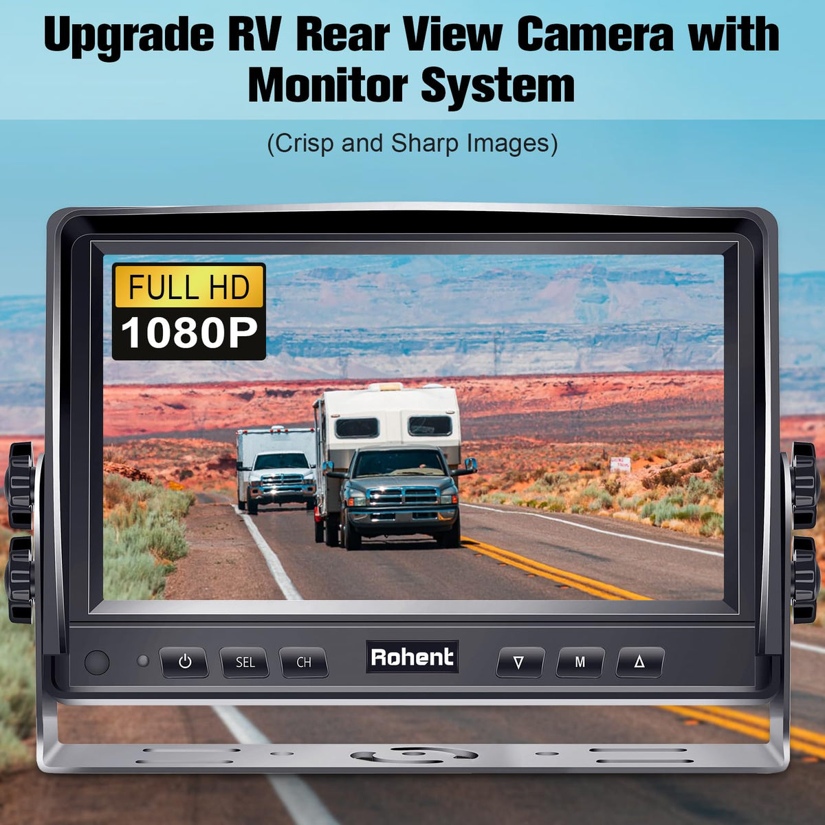 7" Split Screen Dual Backup Camera System P5938