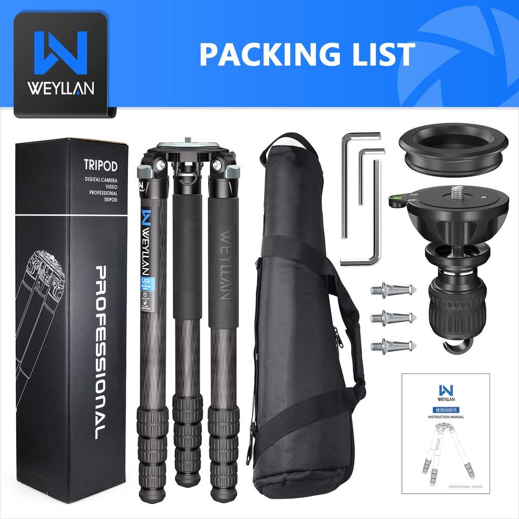 Carbon Fiber Tripod with 75mm Bowl and Adapter H557518