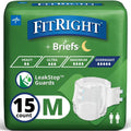 Adult Incontinence Briefs with Tabs, Medium, 15 Count M1804