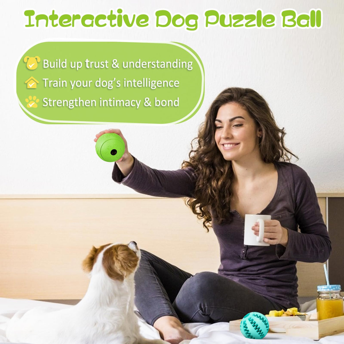 2 Pack Interactive Dog Puzzle Toys C817944