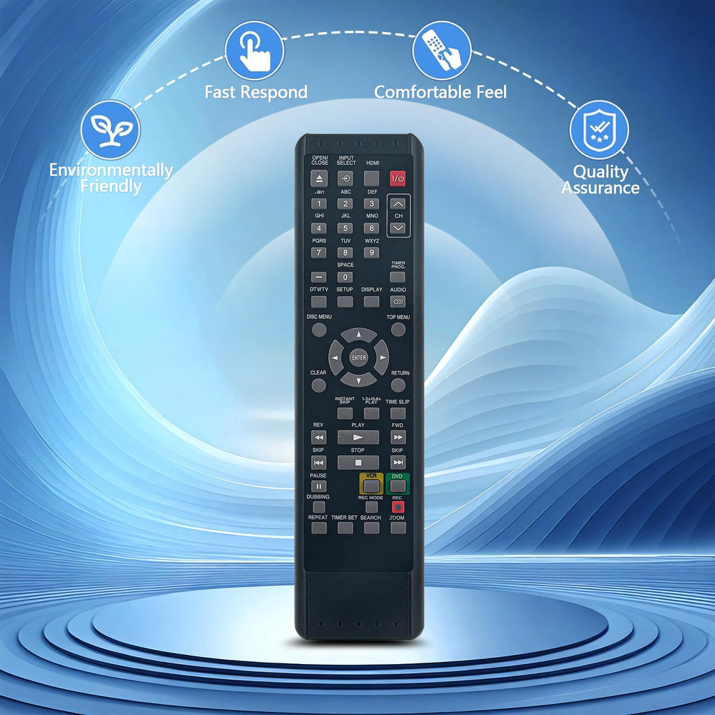 Replace Remote Control for DVD VCR Combo Player V43891
