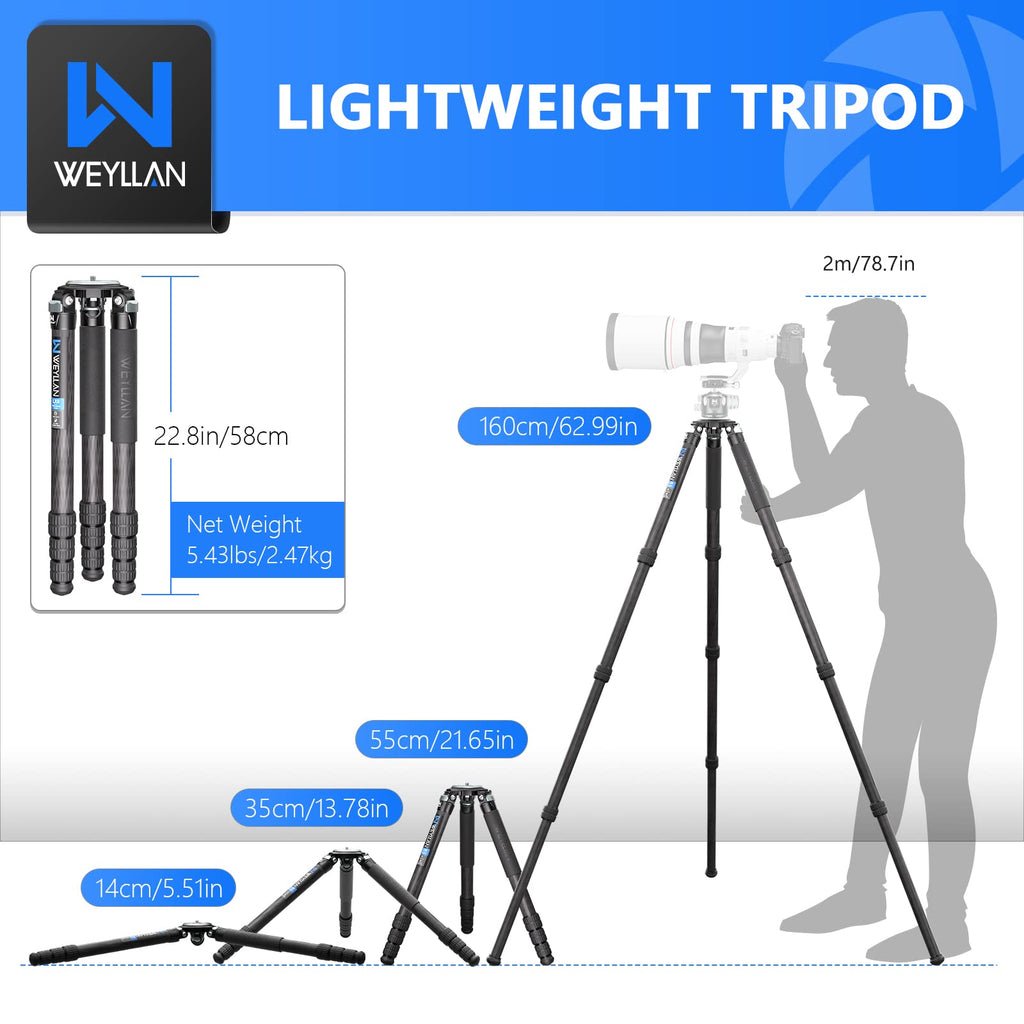 Carbon Fiber Tripod with 75mm Bowl and Adapter H557518