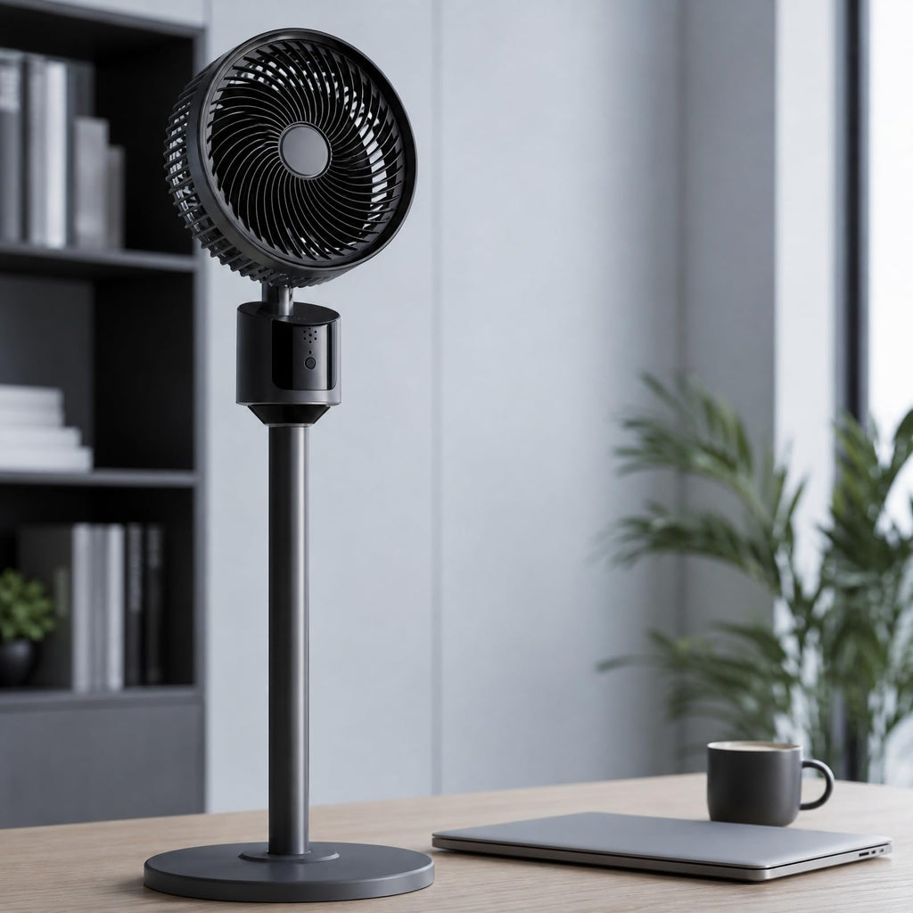 Pedestal Fan with USB Power, 3 Speed Quiet Floor Fan N9706