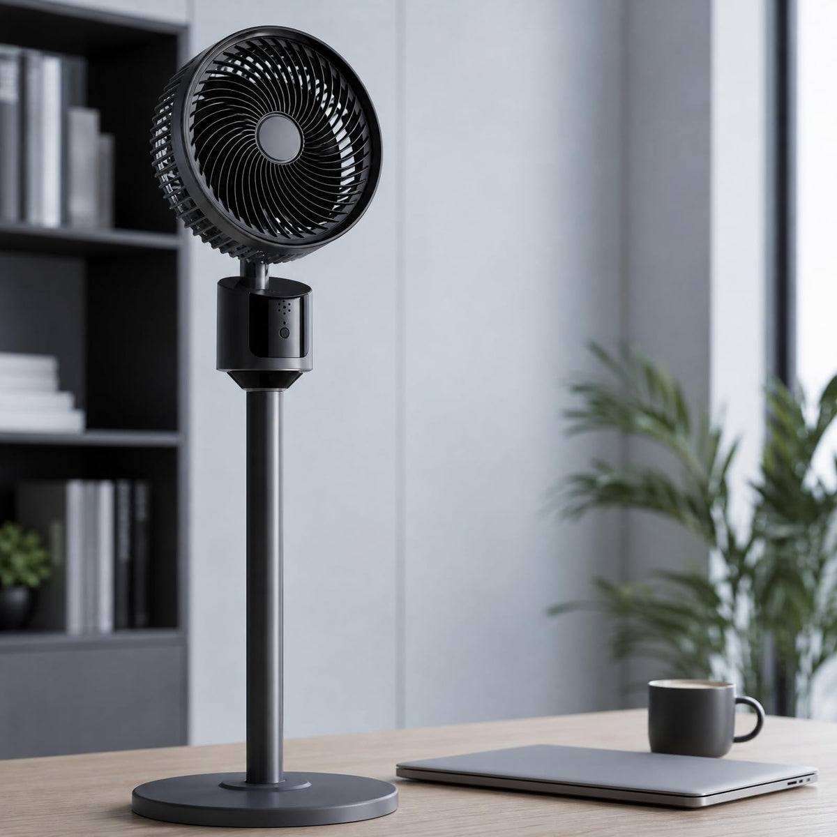 Pedestal Fan with USB Power, 3 Speed Quiet Floor Fan N9706