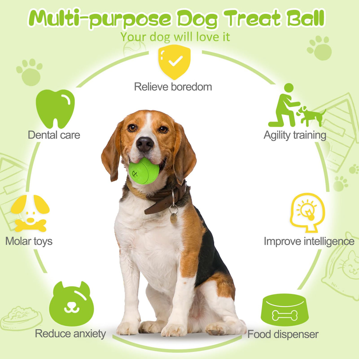 2 Pack Interactive Dog Puzzle Toys C817944