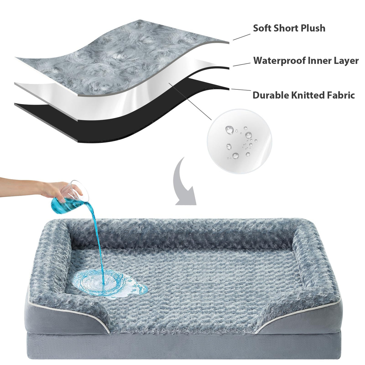 Washable Orthopedic Dog Bed G2723
