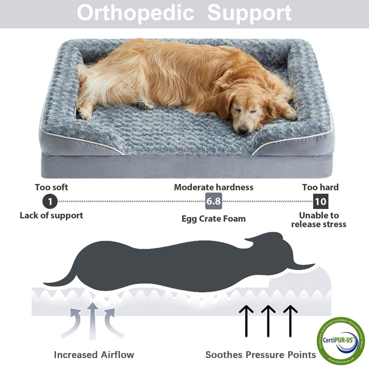 Washable Orthopedic Dog Bed G2723