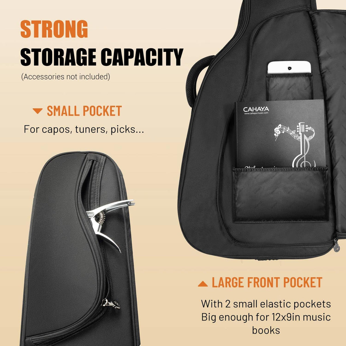 42 43 44In 0.5In Thick Padding Acoustic Guitar Bag Q8082