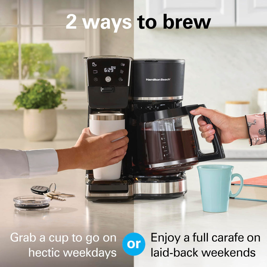 2-Way Drip Coffee Maker & Single Serve Coffee Machine T61611